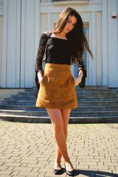 suede skirt