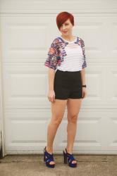 Cute Outfit of the Day: Sheer Striped Top