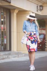 Florals and denim