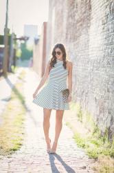 Stripe Flare Dress