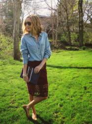 CHAMBRAY + LACE