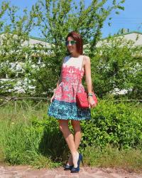 VESTIDO JACQUARD SHEINSIDE