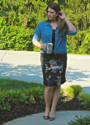 The Floral Pencil Skirt