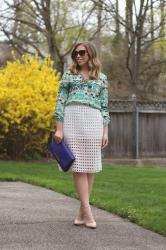 The White Cutout Skirt