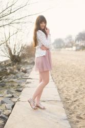 OUTFIT: Seaside Blossoms - am Elbstrand in Hamburg!