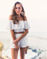 WHITE PLAYSUIT