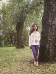 OUTFIT :: Purple Fever with Metallic Accents + A New Hairdo