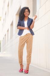Schoolboy Blazer + T-Shirt + Pegged Pants