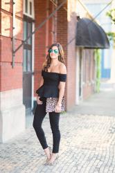 Black Peplum & Lace