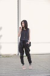 Faux Leather Jogger