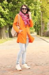 Orange coat