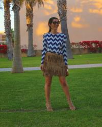 Chevron & fringes