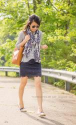 Lace Mini Skirt + Espadrilles