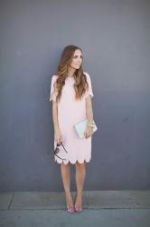 DIY FRIDAY: PINK SCALLOPED HEM DRESS SEWING TUTORIAL