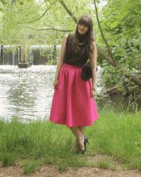 OOTD: Pink Midi Skirt