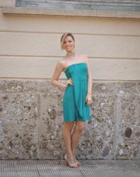 OUTFIT: GREEN ELEGANT SUMMER DRESS