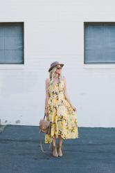 Current Combo: Printed Dresses + Wide Brim Hats
