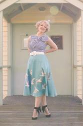 Taking Flight - Curls and Midi Skirt