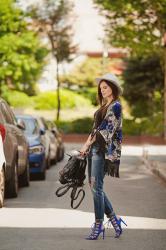 KIMONO WITH FRINGE