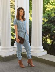 Denim Jumpsuit featuring Lulu's