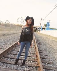 Chilling at the Railroad Tracks
