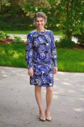 Confident Twosday: Blue Floral Dress