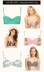 on my list | balconette bikini top