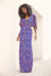 Printed Kimono Style Maxi