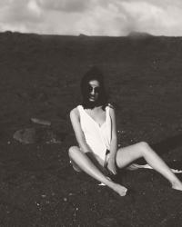 A LINE IN THE BLACK SAND