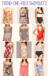 Trend: One-Piece Swimsuits