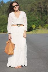 WHITE LONG DRESS