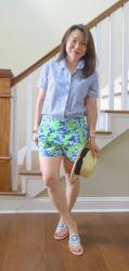 Preppy Pattern Mixed Pajamas