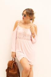 Lace, pink and boho