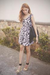 Just G: Florals and Fringe(Just G dress, JRunway EMODA bag,...