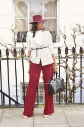 Burgundy Palazzos