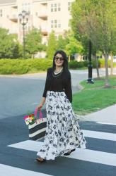 Lookbook: Floral Maxi Skirt