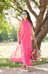 Chiffon Maxi Beach / Swimsuit Cover-Up Dress