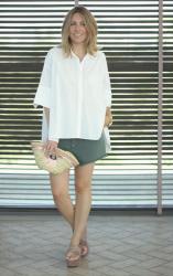 WHITE OVERSIZED SHIRT AGAIN | CASUAL LOOK