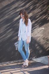 casual in light blue