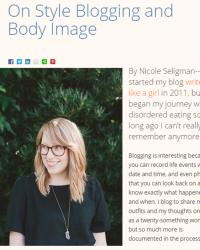 featured | on style blogging and body image