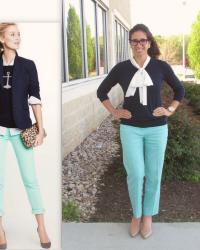 A classic favorite… Navy & Mint