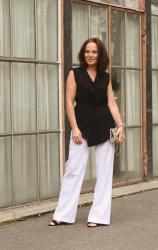 WIDE LEG LINEN TROUSERS DRESSED UP