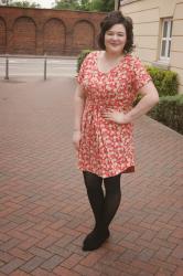 Deco print dress... 