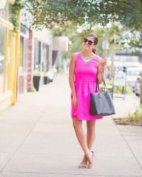 Pink Skater Dress