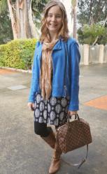 June Dress Week Style Challenge - Summer Dresses in Winter With Leather Jackets, Skull Scarves and Boots
