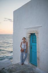 Blue & White Mykonos