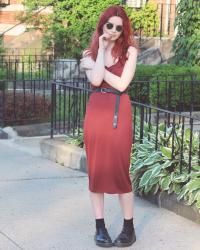 Burnt Orange Dress