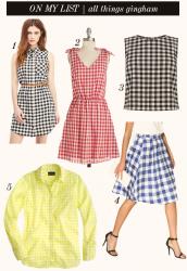 on my list | all things gingham