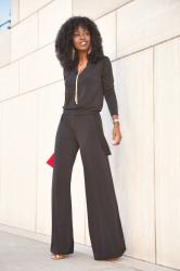 Black Wide Leg Jumpsuit