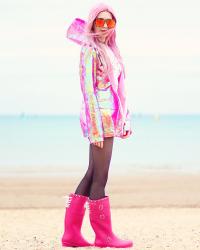 WELLIES ON THE BEACH